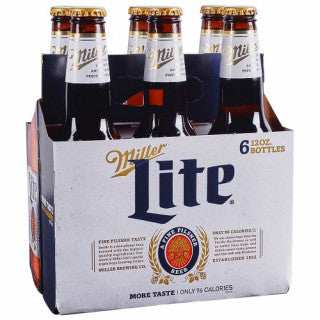 MILLER LITE 6PK LONG NECK (12OZ)