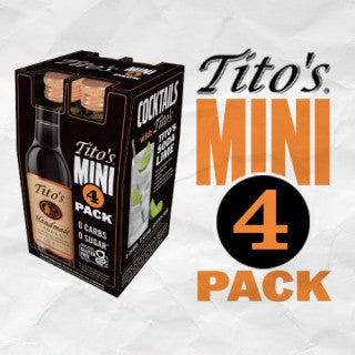 TITO'S VODKA 50ML 4PK (200ML)
