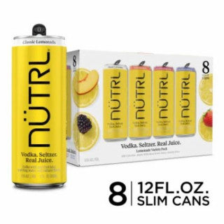 NUTRL LEMONADE VAR 8PK (12OZ)