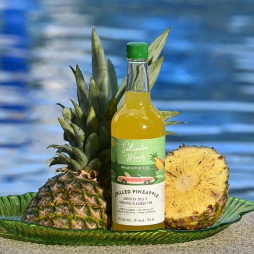 SALTWATER WOODY GRILLED PINEAPPLE RUM (750ML)