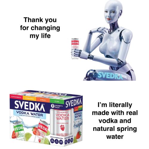 SVEDKA VODKA WATER VARIETY (355ML)