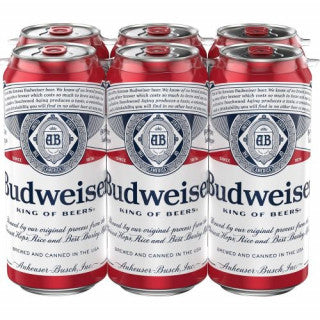 BUDWEISER 6PK CAN (16OZ)