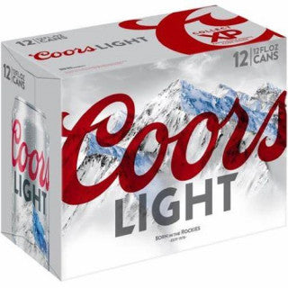 COORS LIGHT 12 PK CANS (12OZ)