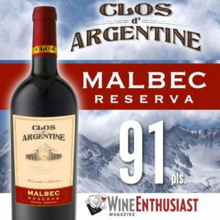 CLOS D ARGENTINE MALBEC (750ML)