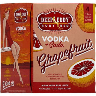 DEEP EDDY GRAPEFRUIT AND VODKA (355ML)