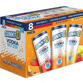 SUNNY D VODKA SELTZ VARIETY 8PK (12OZ)