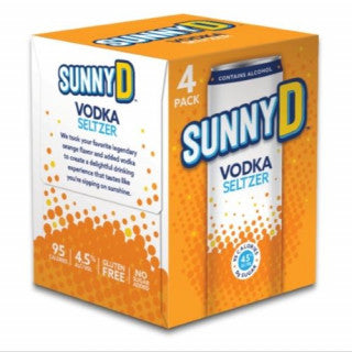 SUNNY D VODKA SELTZER 4PK (12OZ)