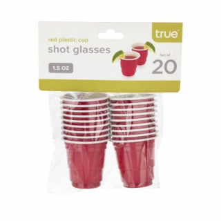 RED SHOT GLASSES SET OF 20