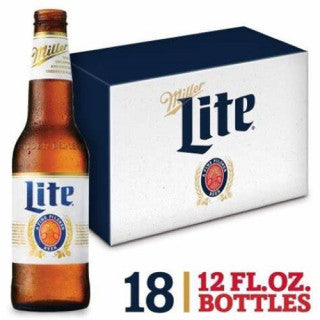 MILLER LITE 18PK BOTTLES