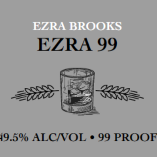 EZRA BROOKS BOURBON
