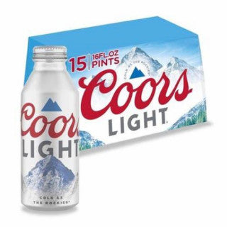 COORS LIGHT 15PK ALUM (16OZ)
