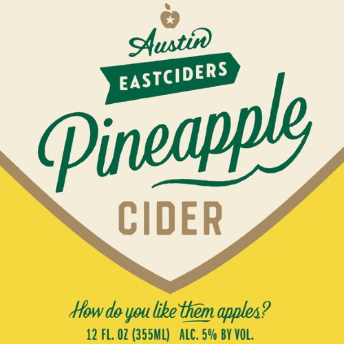 AUSTIN EAST CIDERS PINEAPPLE (12OZ)