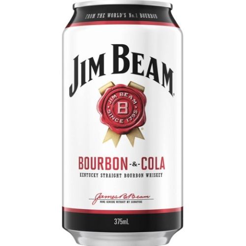 JIM BEAM BOURBON AND COLA (12OZ)