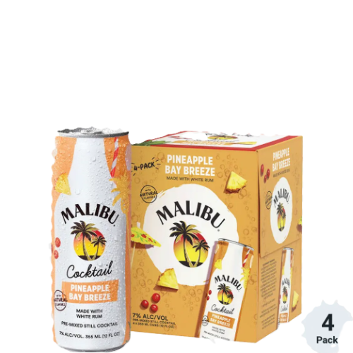 MALIBU PINEAPPLE BAY BREEZE 4PK (355ML)