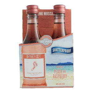 BAREFOOT PINK MOSCATO 4PK